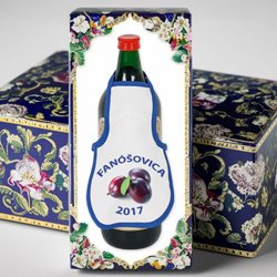 Zástěra na lahev s potiskem