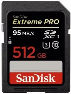 SanDisk SDXC 512GB Extreme Pro UHS-1 95MB/s