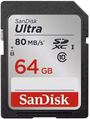 SanDisk SDXC Ultra 64GB 80MB/s
