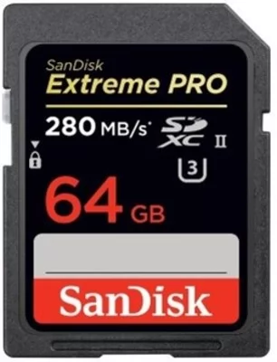 SanDisk SDXC 64GB Extreme Pro 280/250MB/s UHS II