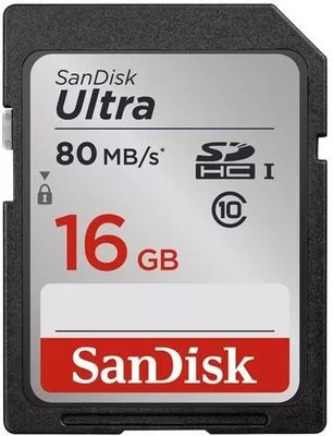 SanDisk SDHC Ultra 16GB 80MB/s