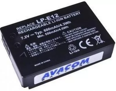AVACOM pro Canon LP-E12Li-ion 7.4V 600mAh 4,3Wh