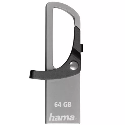 Hama flashPen "Hook-Style"  64 GB 15 MB/s, šedá