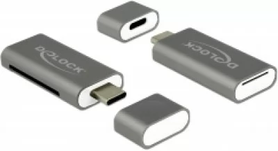 DELOCK USB-C čtečka karet SD a microSD