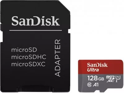 SANDISK Ultra microSDXC 128 GB 100MB/s Adapter