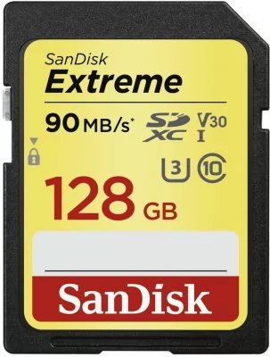 SANDISK SDXC 128GB UHS1 90MB class10 U3 V30