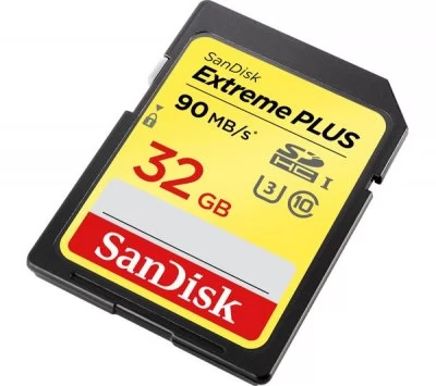 SANDISK Extreme PLUS SDHC UHS-I 32GB 90MB/s