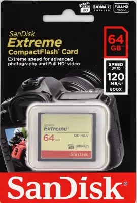 SANDISK Extreme CF 120MB/s 64GB