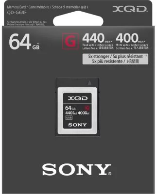 SONY 64GB XQD serieG HighSpeed 5x Stronger