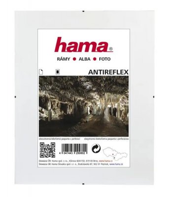 Hama Clip-Fix, antireflexní sklo, 18x24 cm