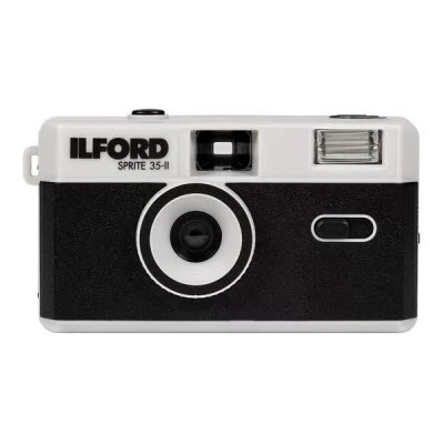 ILFORD Sprite 35-II černý/stříbrný, analogový fotoaparát, fix-focus (31mm / 9.0)