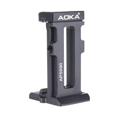 AOKA AP5590 Smartphone Stativadapter (Arca-Swiss   2x závit), max. šířka smartphonu 85mm, rozměry 70x40x36mm