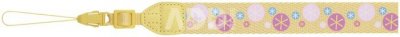 FUJI Instax Mini 8 Neck Strap Yellow/Design Starlets, popruh žlutý/hvězdičky