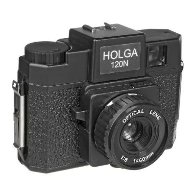 HOLGA 120N-G (4,5x6/6x6cm), 60mm / 8.0, analogový fotoaparát, černý