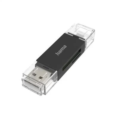 Hama USB čtečka karet OTG, USB-A/micro USB 2.0