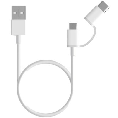 Xiaomi Mi 2-in-1 USB kabel - Micro USB/ USB C) 30 cm 