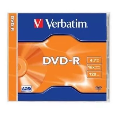 VERBATIM DVD-R 4,7GB, 16x, jewel box,1ks