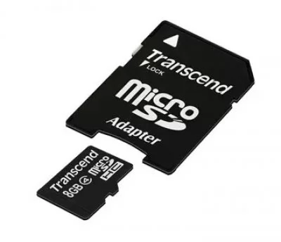 TRANSCEND 8GB microSDHC (Class 4)  (s adaptérem)