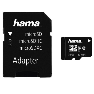 HAMA microSDHC UHS-I 80Mb/sec