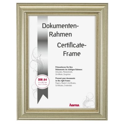 Hama  rámeček plastový 21x29,7cm LOBBY zlatý