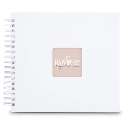 Album fotorožky  50str, 28x24 FINEART bílé/bílé listy