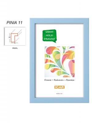 ICAR rámeček dřevěný 10x15cm světle modrý