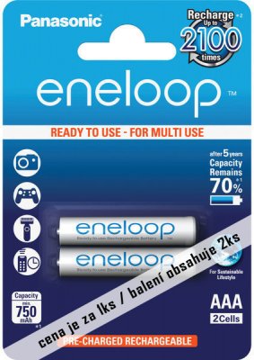 Panasonic Eneloop AAA 750 mAh 1ks