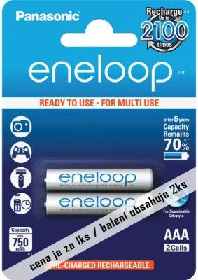 Panasonic Eneloop AAA 750 mAh 1ks