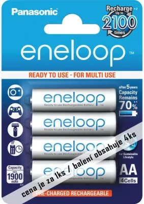 Panasonic Eneloop AA 1900 mAh 1ks