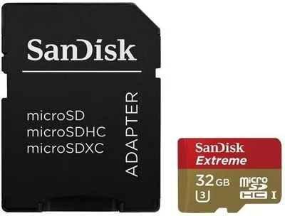 SanDisk MicroSDHC 32GB 90MB/s UHS-1, Class 10 + adaptér